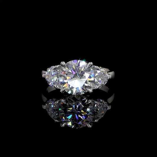 14K White Gold Lab-Grown Diamond Ring
