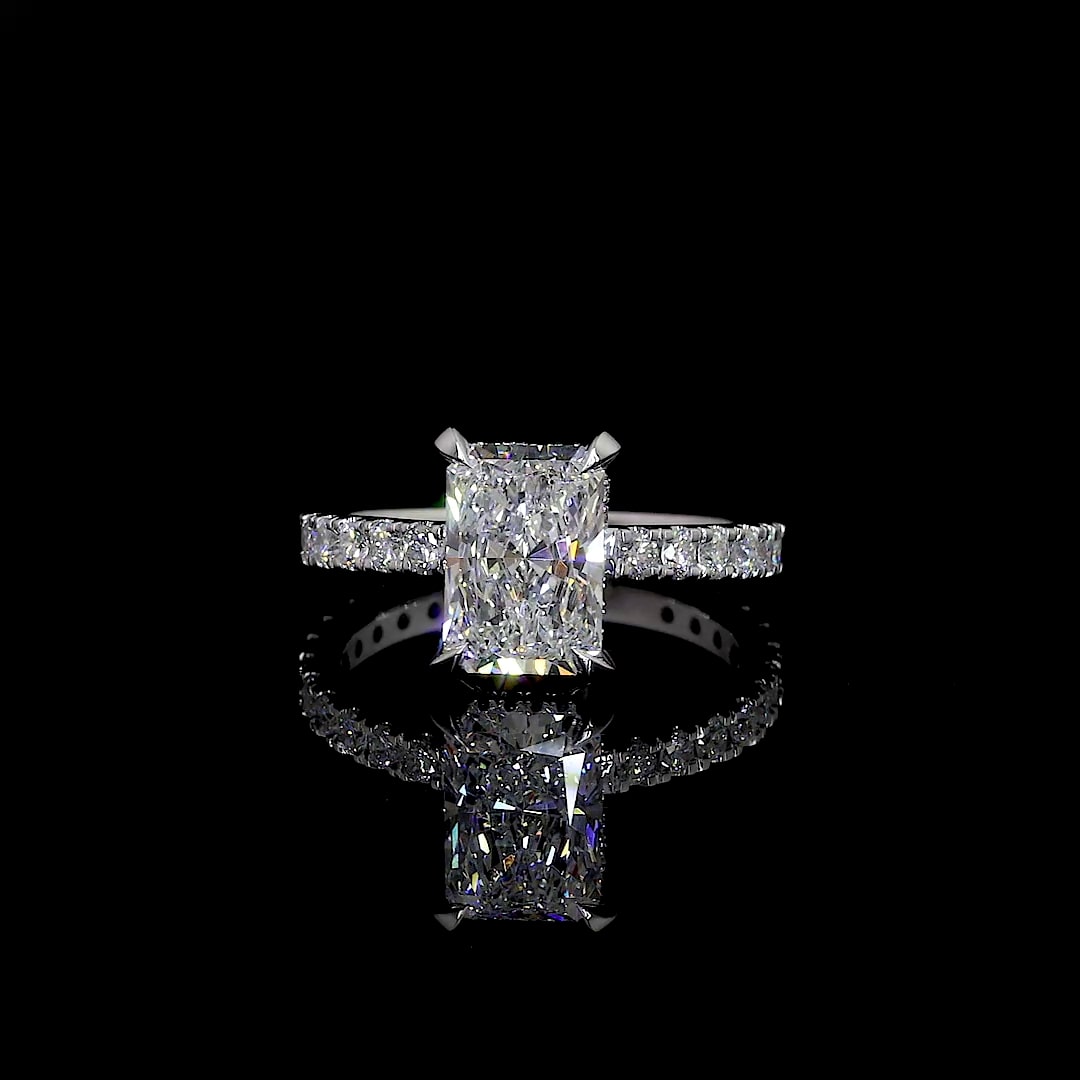 14K White Gold Lab-Grown Diamond Ring