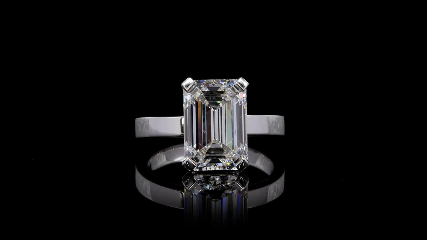 14K White Gold Lab-Grown Diamond Ring