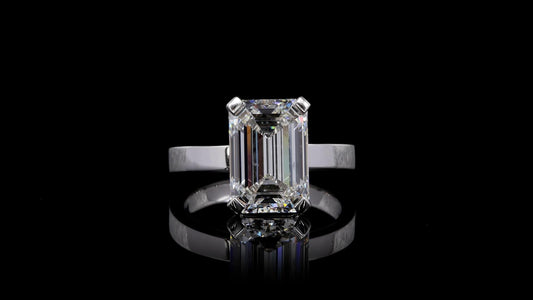 14K White Gold Lab-Grown Diamond Ring
