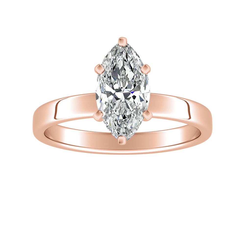 Marquise Diamond Solitaire Engagement Ring