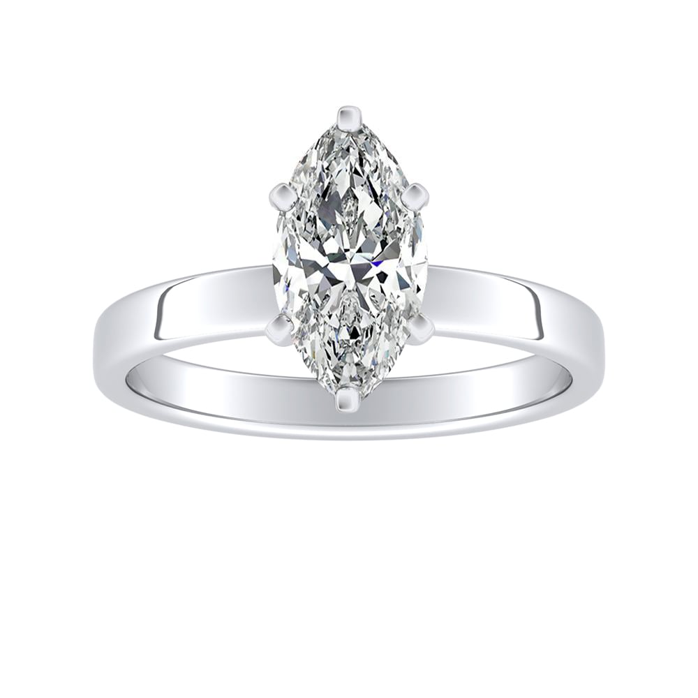 Marquise Diamond Solitaire Engagement Ring