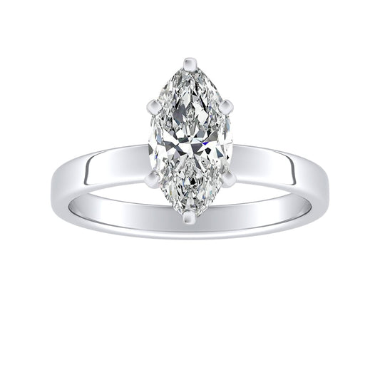 Marquise Diamond Solitaire Engagement Ring