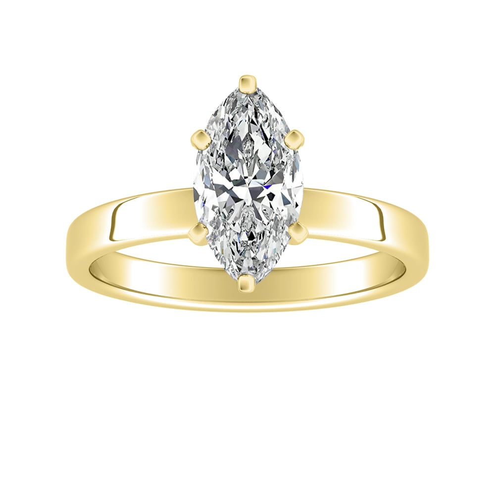 Marquise Diamond Solitaire Engagement Ring