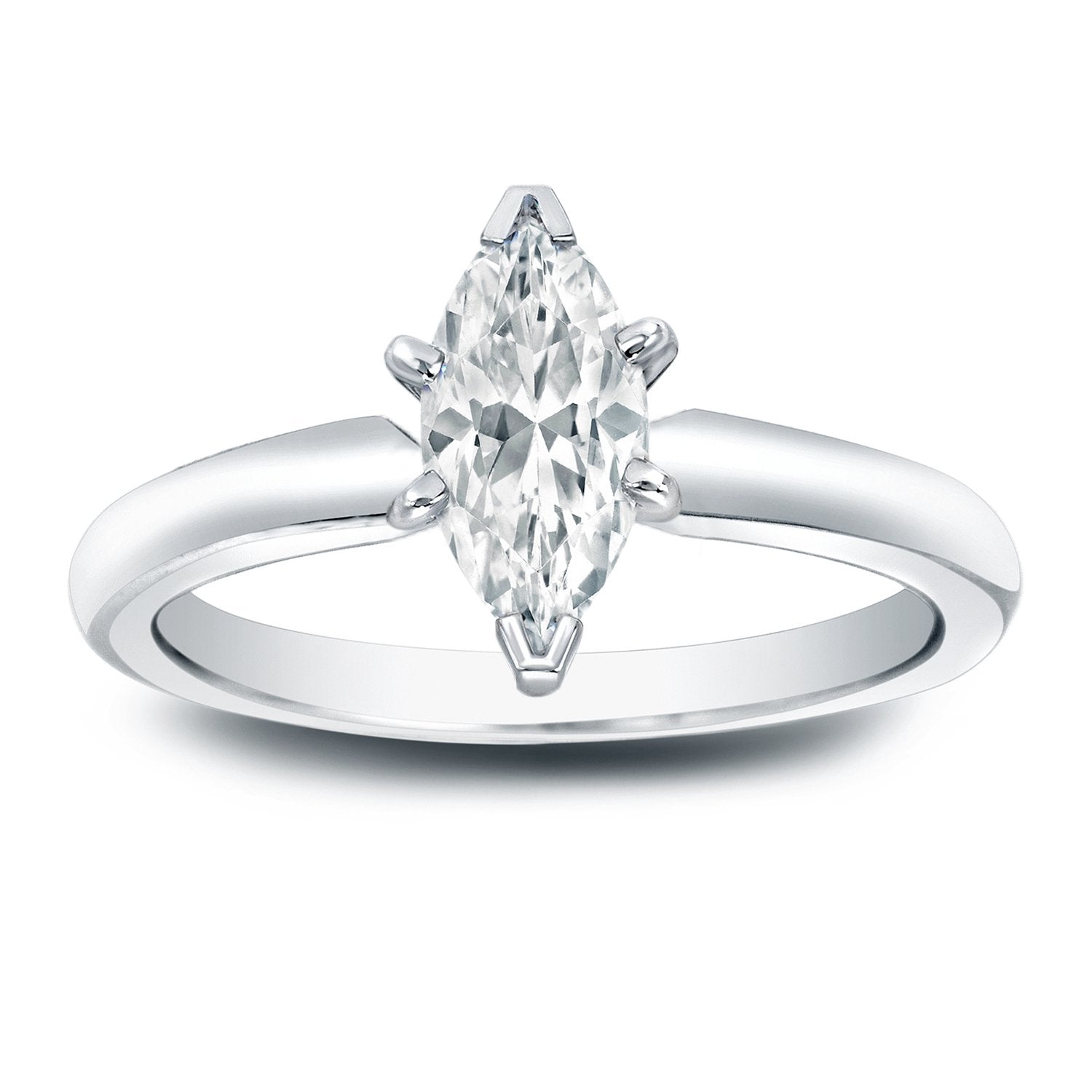 Marquise Diamond Solitaire Engagement Ring