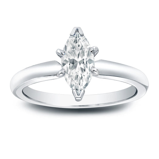 Marquise Diamond Solitaire Engagement Ring