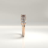 Mira Nine-Stone Emerald-Cut Diamond Band