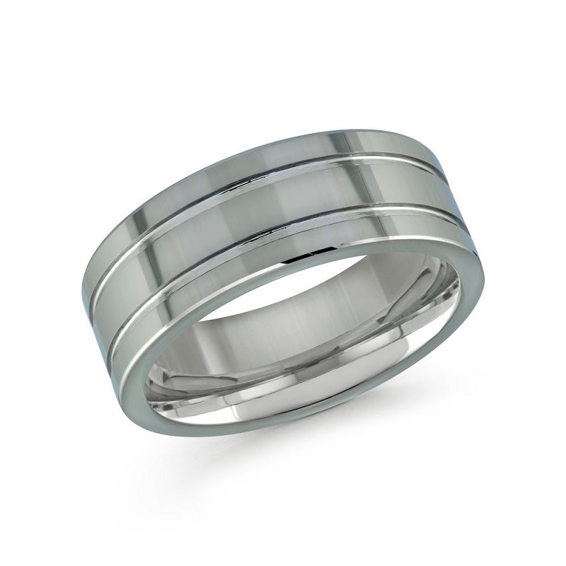 Polished Tungsten Wedding Band