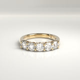 Mira Five-Stone Round Diamond Band
