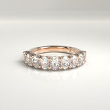 Mira Nine-Stone Oval Diamond Band