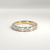Adeline Emerald-Cut Diamond Band