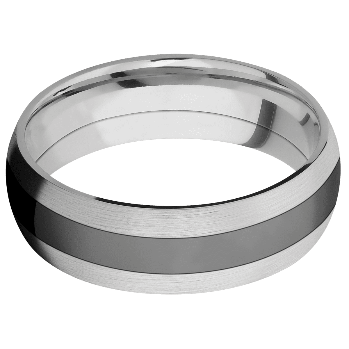 14K White Gold + Satin Finish