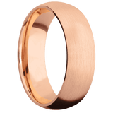 10K Rose Gold + Satin Finish