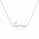 White Gold Diamond Love Necklace
