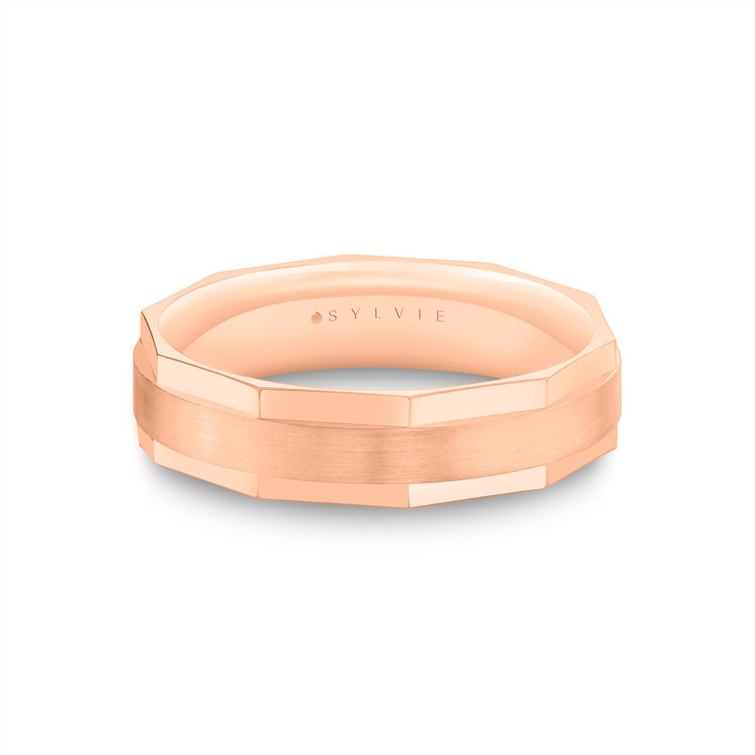 Heritage Brushed Geometric Mens Band - Rhys
