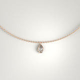 Pear Bezel Pendant