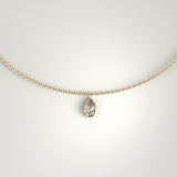 Pear Bezel Pendant