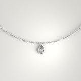 Pear Bezel Pendant