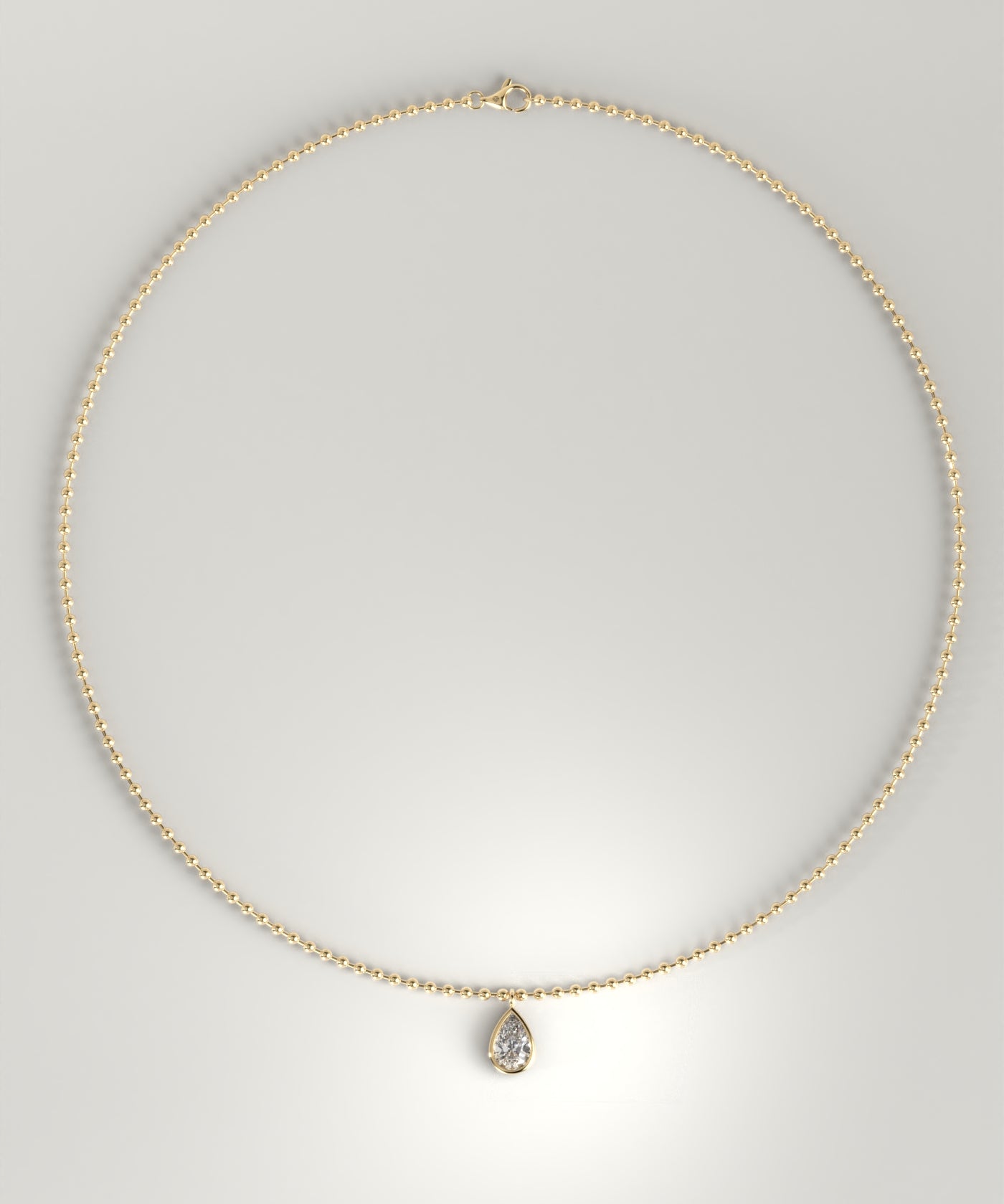 Pear Bezel Pendant