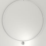 Pear Bezel Pendant