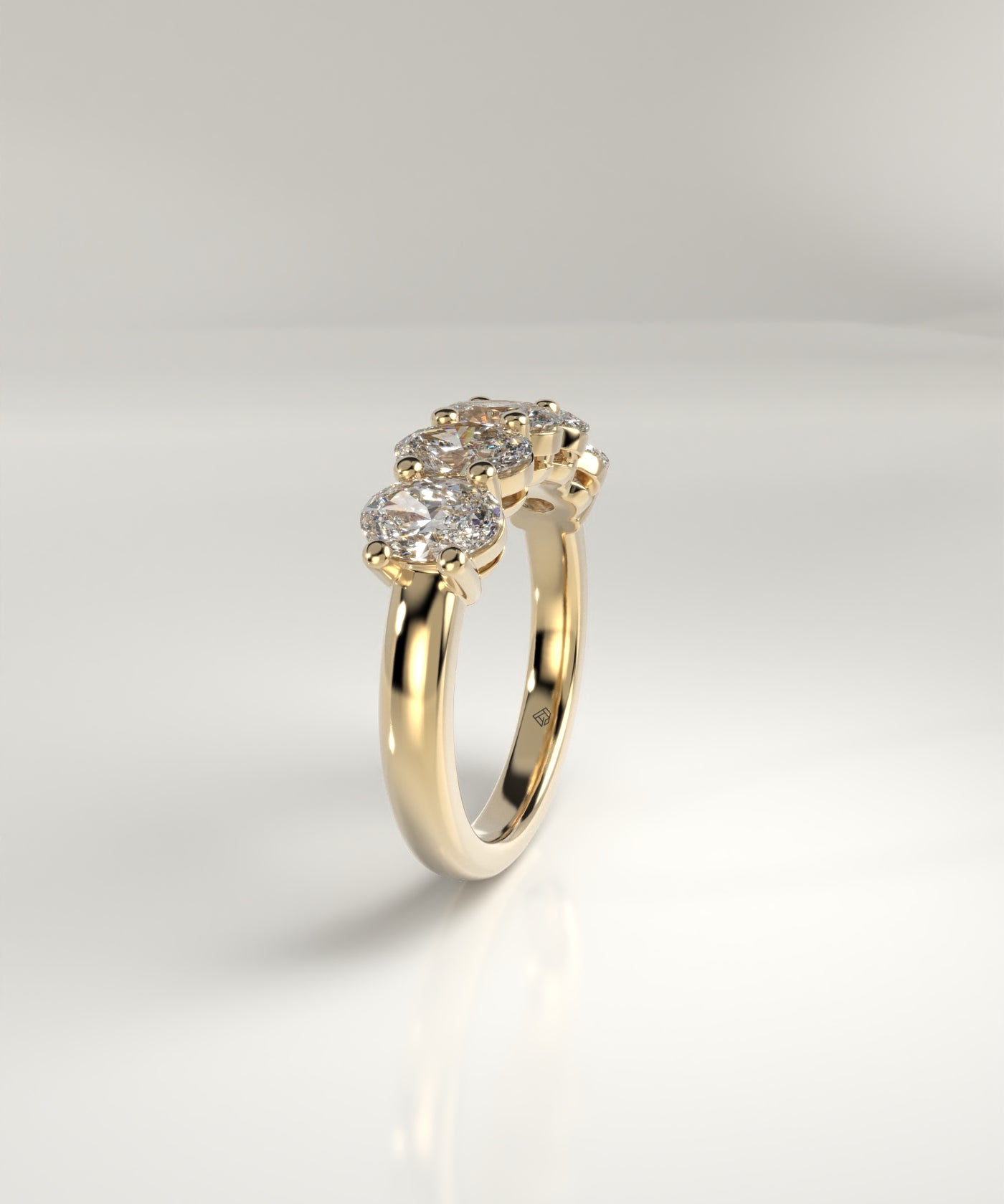 Mira Five-Stone Oval Diamond Band
