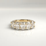Mira Five-Stone Oval Diamond Band