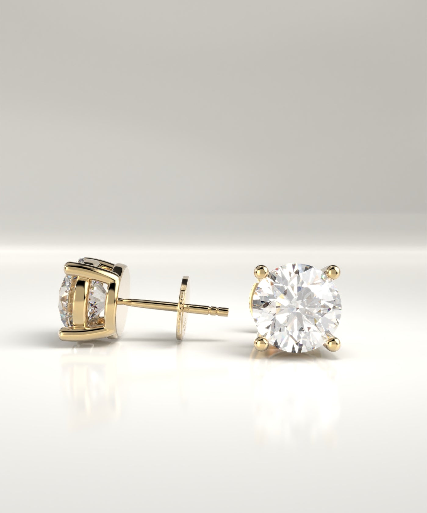 Sabrina Round Natural Diamond Studs