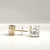 Sabrina Cushion Cut Diamond Stud Earrings