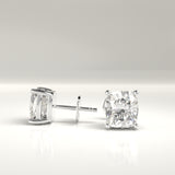 Sabrina Cushion Cut Diamond Stud Earrings